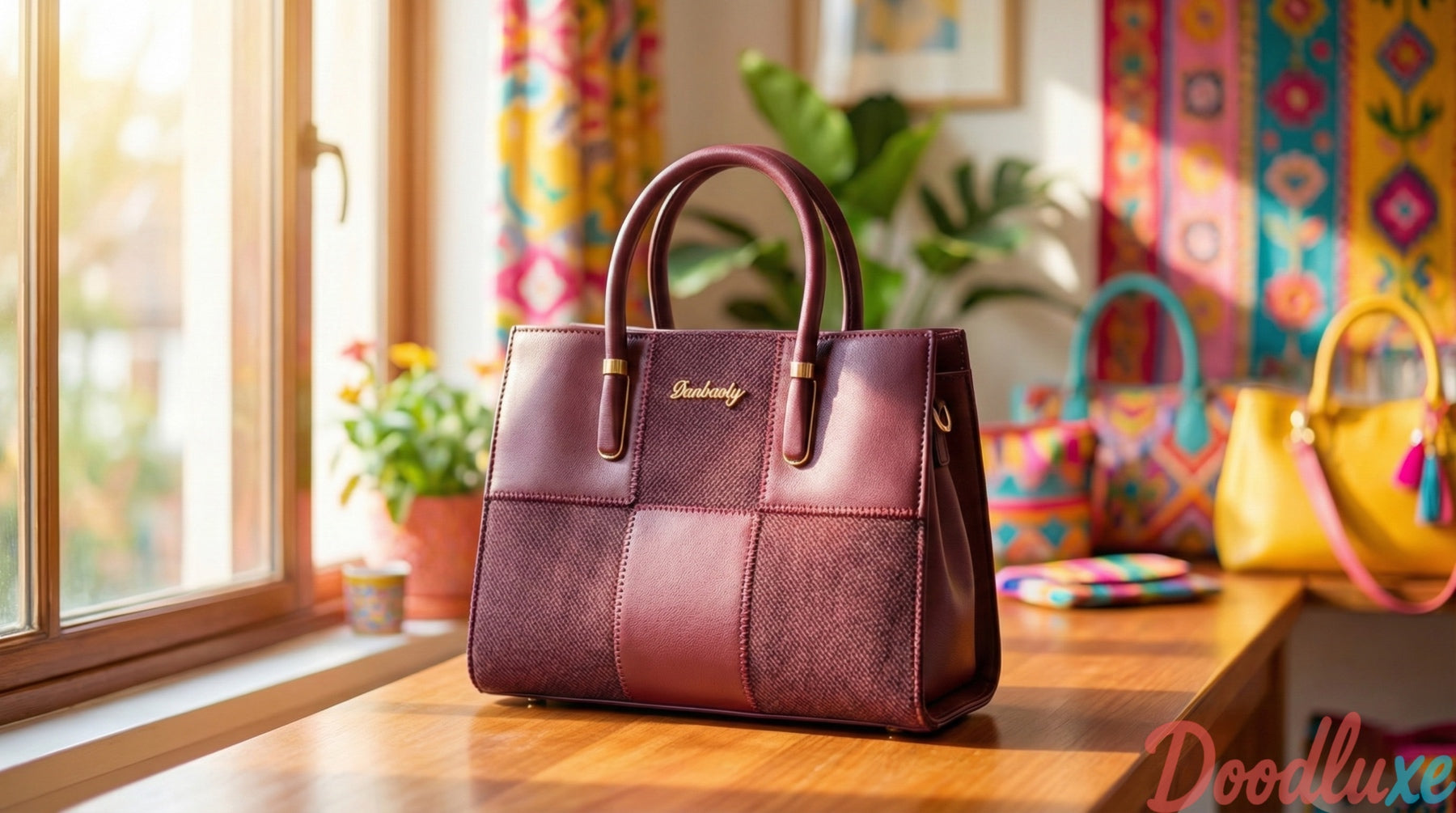 Colorfull handbag from Doodluxe