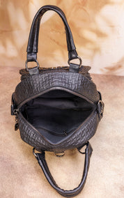 A small handy, stylish backpack bag interior