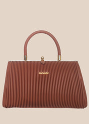 Dark Mouve party handbag front view