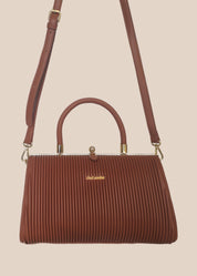 Dark Mouve party handbag front view2