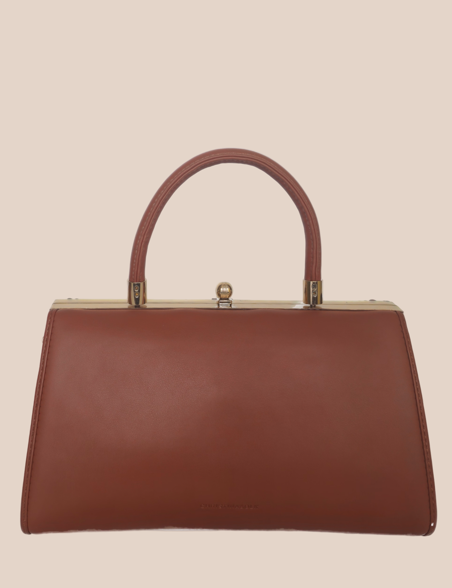 Dark Mouve party handbag back view