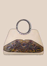 THE "FRONTIER" TOOLED LEATHER HANDBAG