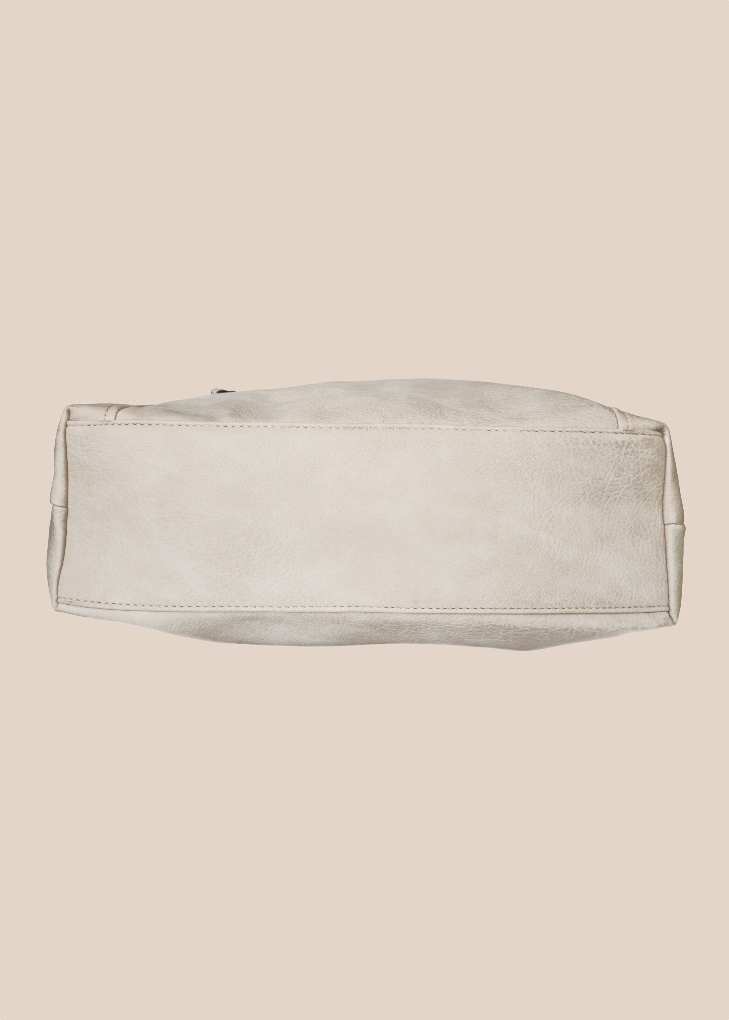 Mocha brown handbag with braided handle base view