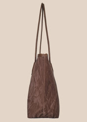 Rustic Velvet tote bag with a textured surface side view