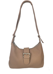 Cocoa Buckle Shoulder Bag