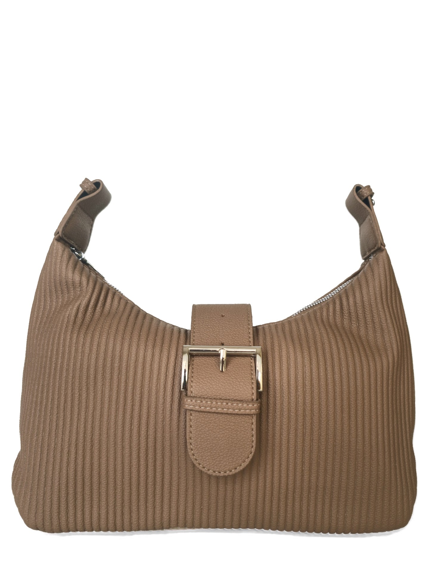 Cocoa Buckle Shoulder Bag