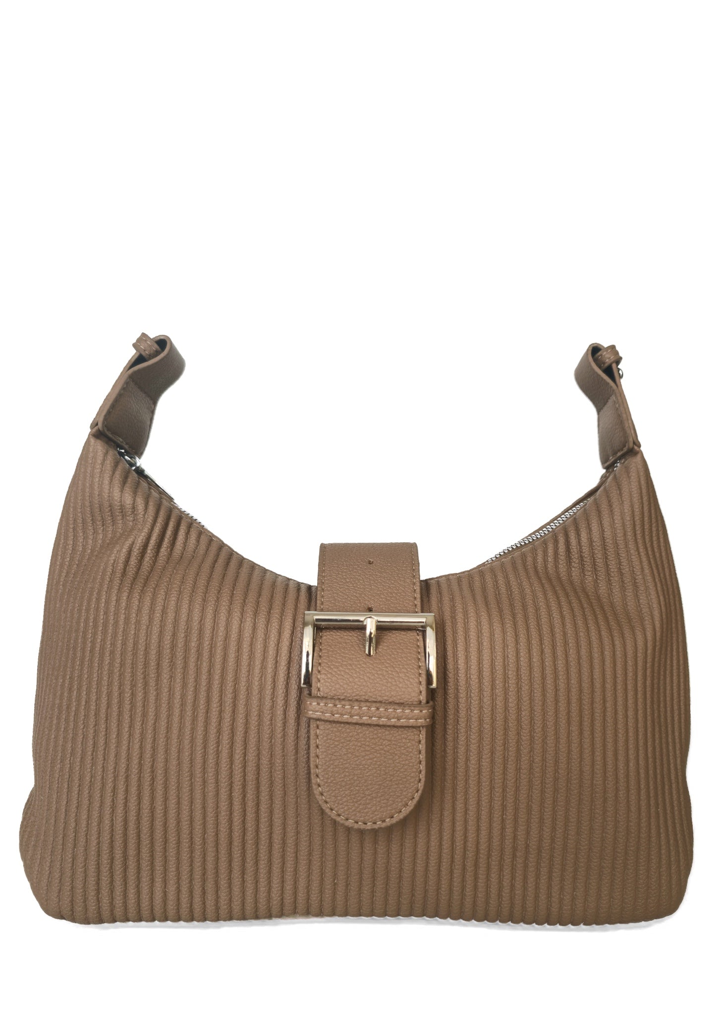 Cocoa Buckle Shoulder Bag