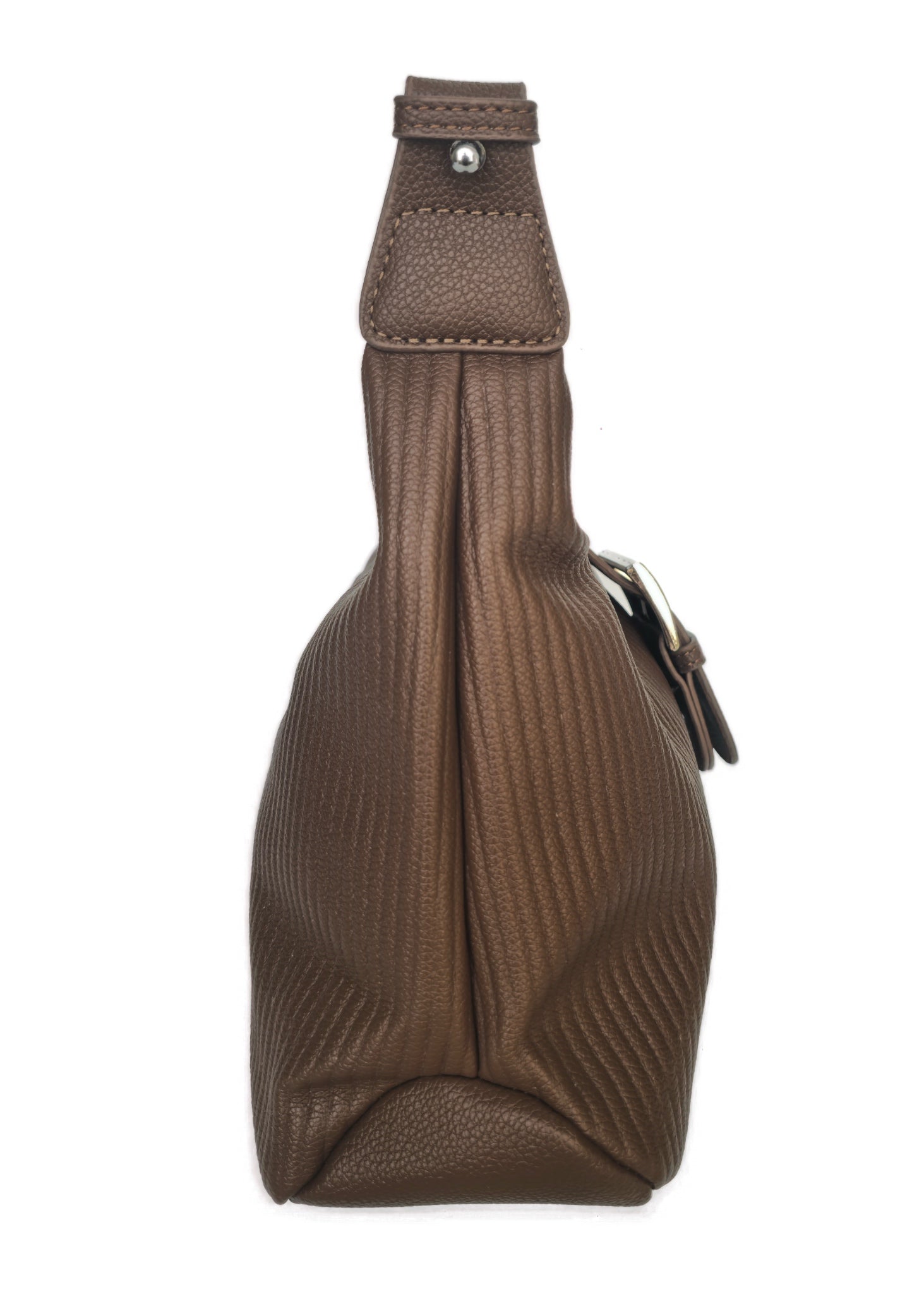 Cocoa Buckle Shoulder Bag