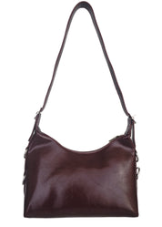Buckle-Front Shoulder Bag