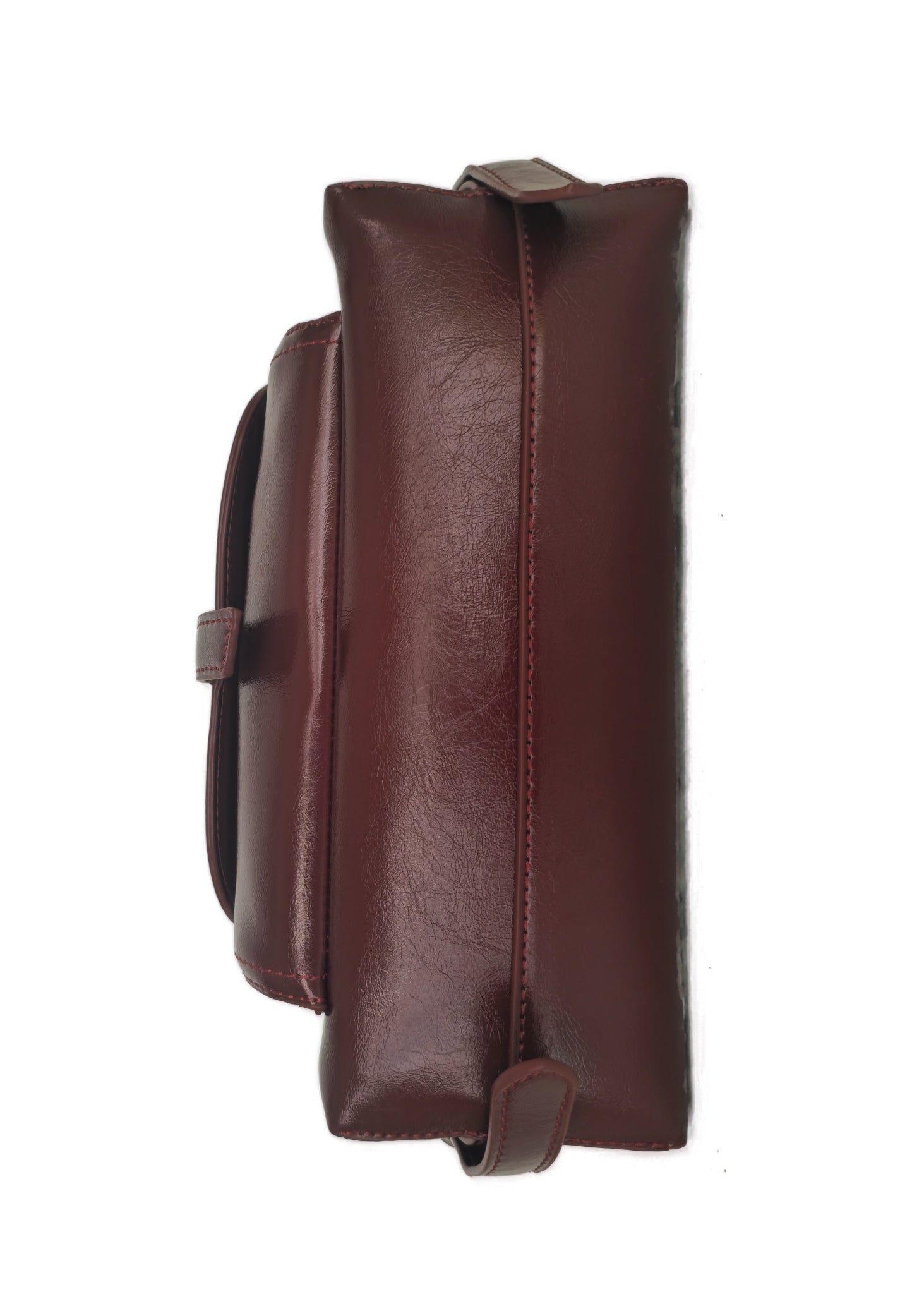 Buckle-Front Shoulder Bag