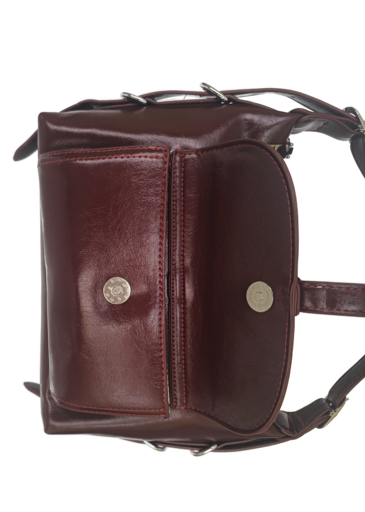 Buckle-Front Shoulder Bag