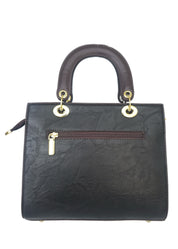 THE "SAFARI" EMBOSSED SHOULDER SATCHEL BAG