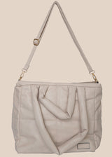 THE "PILLOW" PADDED TOTE BAG | QUILTED SHOULDER BAG