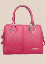 THE "RHAPSODY" STRUCTURED SATCHEL - MAGENTA